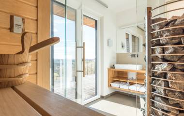 Sauna in einem Wellness-Chalet in der Steiermark