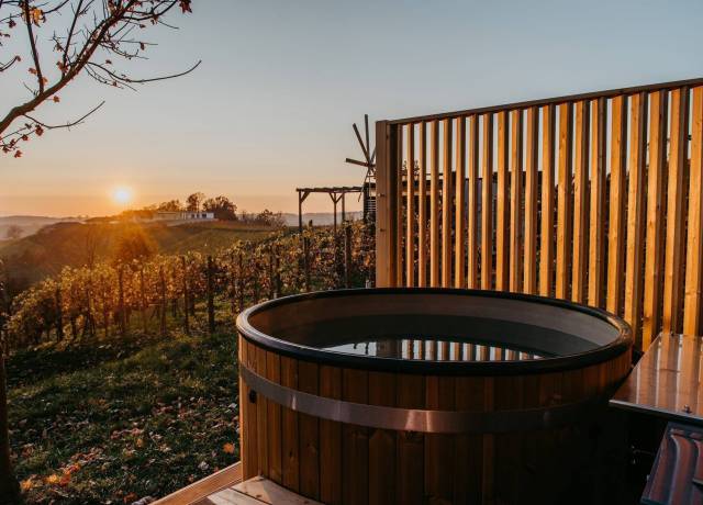 Badezuber für Private Wellness in der Steiermark