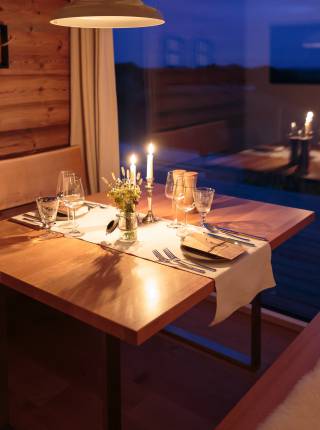 Candle-Light-Dinner in der Steiermark Symbolfoto