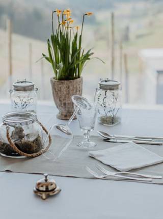 Candle-Light Dinner vegetarisch im kleinsten Restaurant Österreichs Symbolfoto